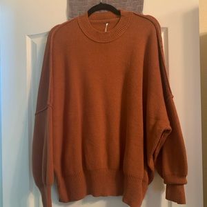 orange free people sweater